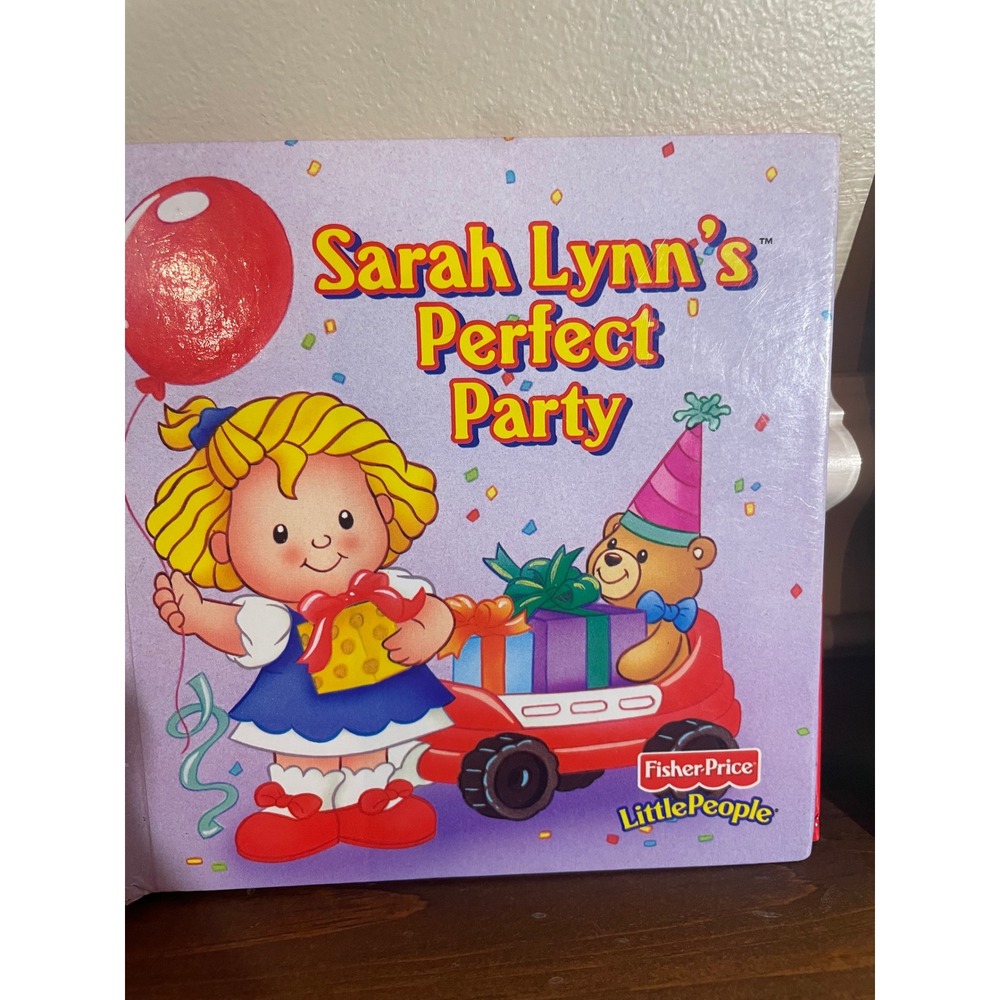 Fisher-Price Little People Board Book Set Sarah Lynn Eddie Big Race 2 Books - Picture 2 of 5